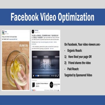 Facebook video optimization
