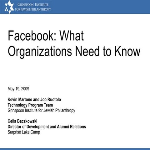 Facebook   What Organizations Need To Know Detailed