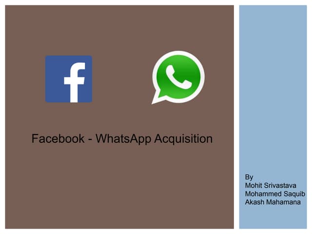 Facebook-Whatsapp Acquisition