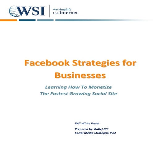 Facebook whitepaper
