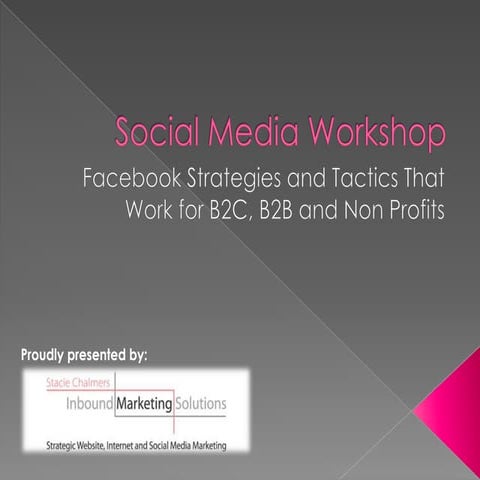 Facebook workshop