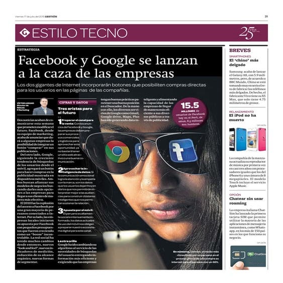 Facebook y Google a la caza de las empresas