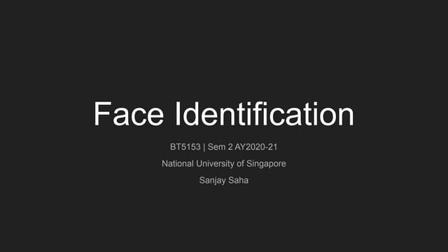 Face Recognition Basic Terminologies