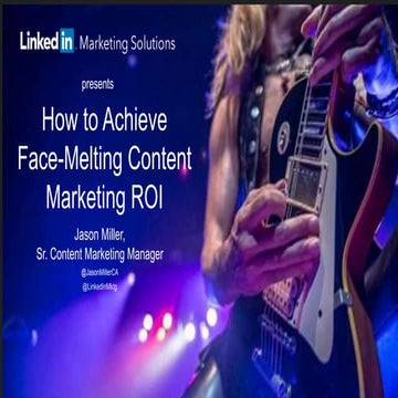 How to Achieve Face-Melting Content Marketing ROI