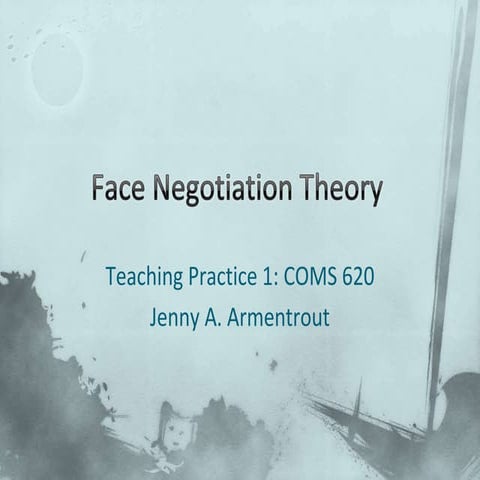 Face negotiation theory