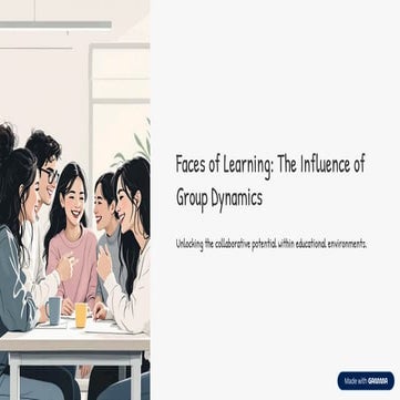 Phases of Learning: Peer Influence and Group Dynamics in Education | PPTX
