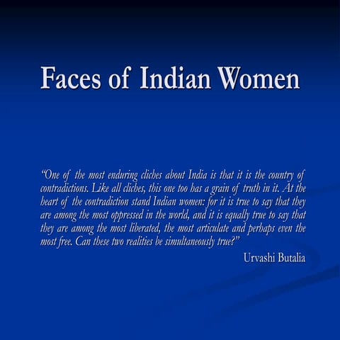 Faces of Indian Women.ppt