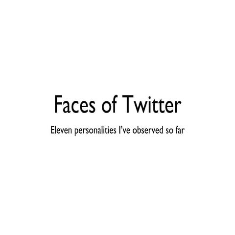 Faces Of Twitter