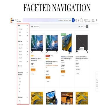 Faceted Navigation An important UI/UX aspect