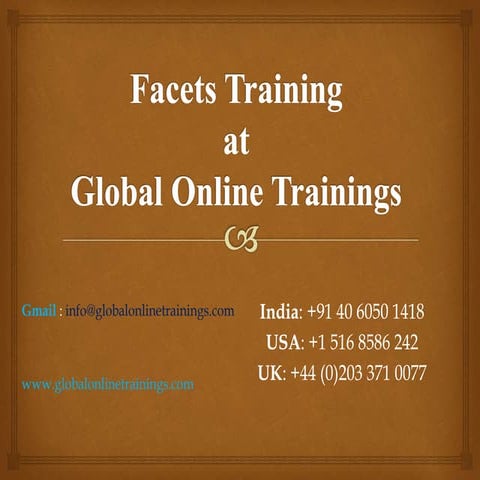 Facets training
