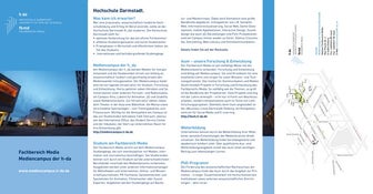 Fachbereichsflyer Media Hochschule Darmstadt