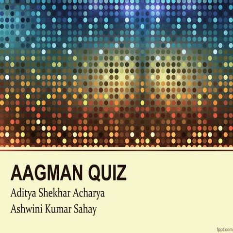IIT (BHU) AAGMAN QUIZ PRELIMS-For Freshers