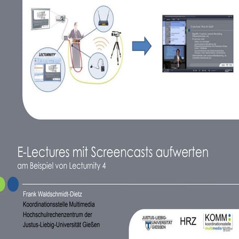 E-Lectures mit Screencasts aufwerten am Beispiel von Lecturnity 4
