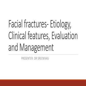 Facial fracture