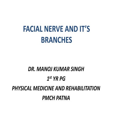 Facial nerve and it’s branches