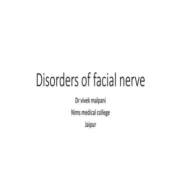 Tests of facial nerve | PPTX