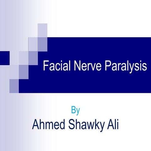 Facial palsy