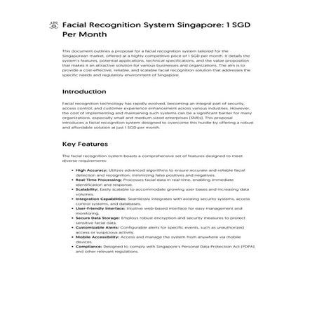 Facial Recognition Attendance & Access System in Singapore_ AI-Driven ...