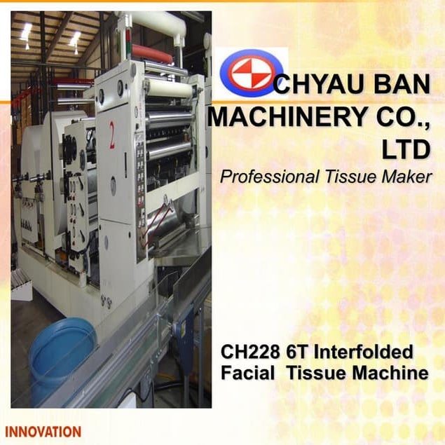 Facial tissue making machine