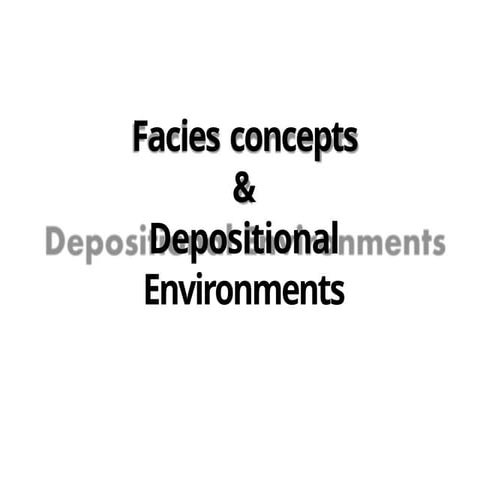 Facies concepts.pptx Descriptive (observational) sedimentary faciesCharacteri...