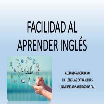 Facilidad al aprender inglés