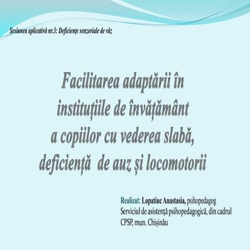 Plan educaţional individualizat | DOC