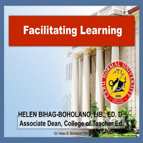 Facilitating learning-2013
