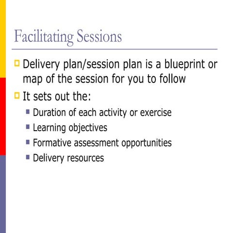 Facilitating Sessions