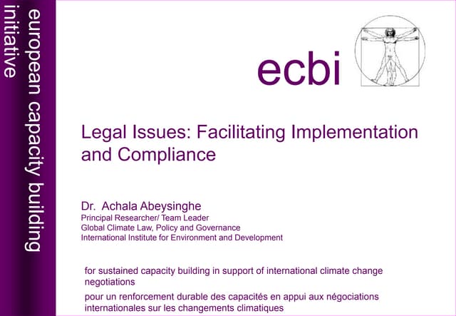 Facilitating implementation and compliance in the Paris Agreement