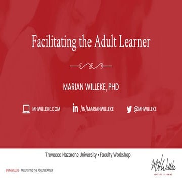 Facilitating the Adult Learner