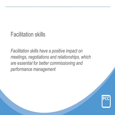 Facilitation skills