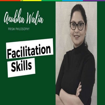 Facilitation skills by prism philosophy