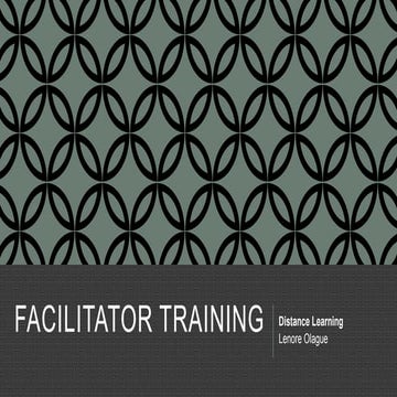 Facilitator Training