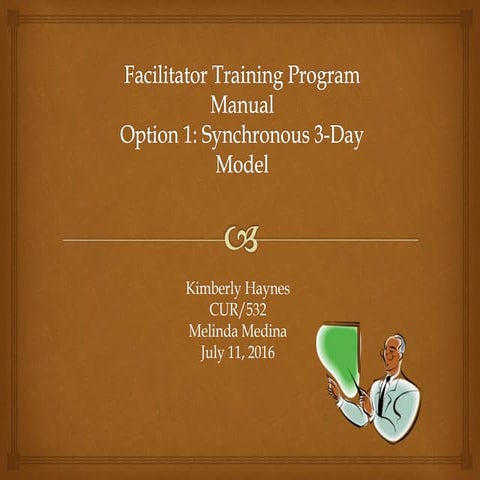 Facilitator Training Program Manual