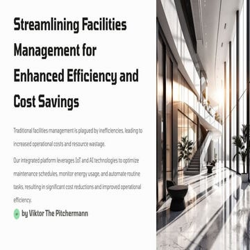 Facilities management enhancement pitch deck | PDF