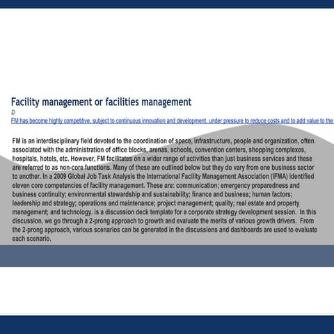 Facility management | PPTX