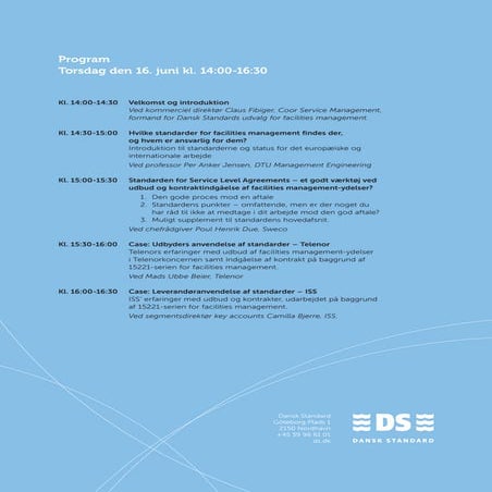 Gratis temadag: Sæt standarden for facilities management