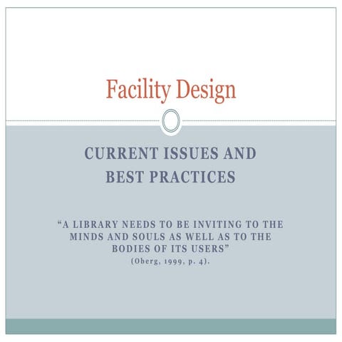 Facility Design Presentation