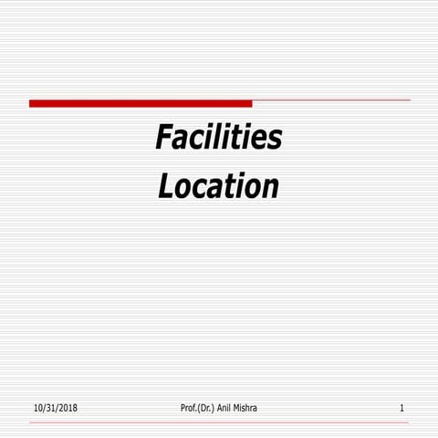 Facilty location.2nd