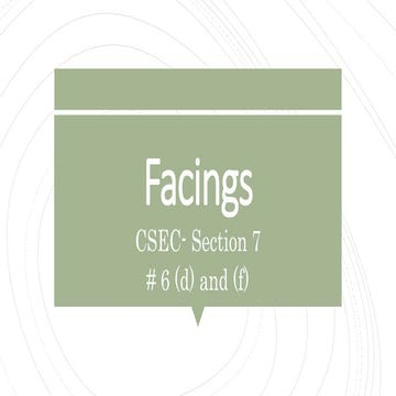 Types of Facings in sewing