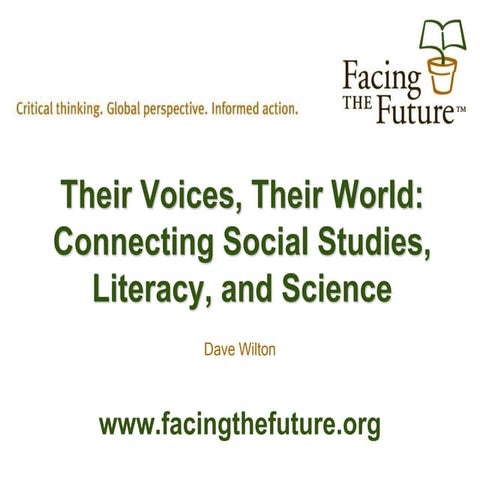 Facing the Future Presentation at NCSS 2012 | PPT