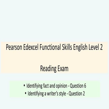 FS English Level 2 - July 1, 2023 (Reading: Organisational features). | PDF