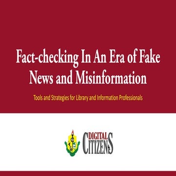 Fact-checking in an Era of Fake News and Misinformation