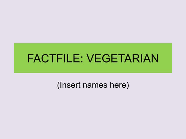 Factfile pro forma