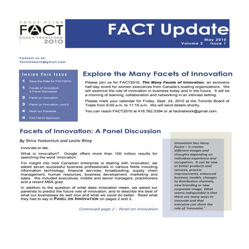 Fact Network Newsletter May2010