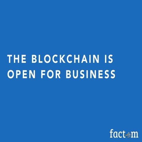 Solving Real Business Problems with the Blockchain 