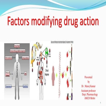 Factors modifying drug action new 2023