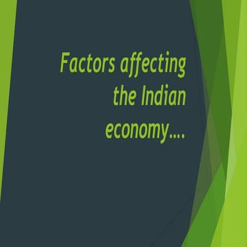 Factor affecting exchange rate and its impact on Indian Economy