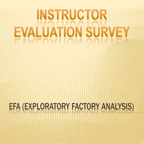 Factor Analysis