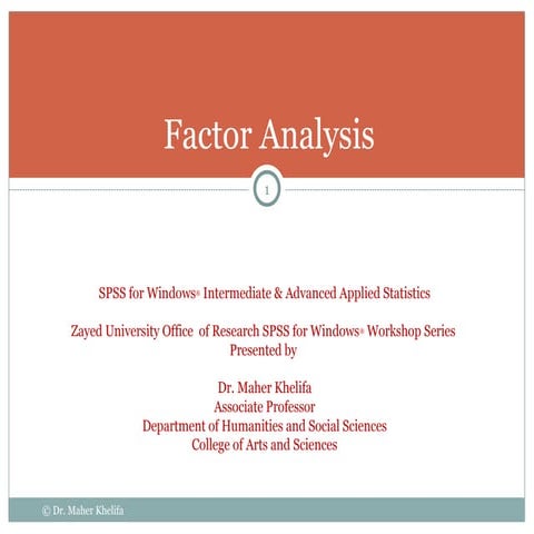 Comprehensive Guide to Factor Analysis Using SPSS for Data Reduction ...